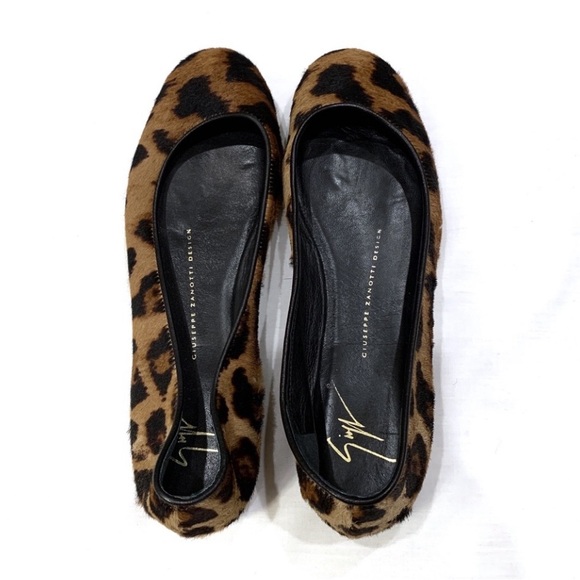 GIUSEPPE ZANOTTI Leopard Flats size 6.5 or 36.5 - Picture 2 of 6
